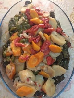 صورة لوصفة ورق عنب بزيت او يلنجي