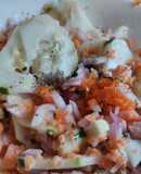 Ensalada cremosa de pepino, zanahoria y cebolla morada🥙🫕🥯