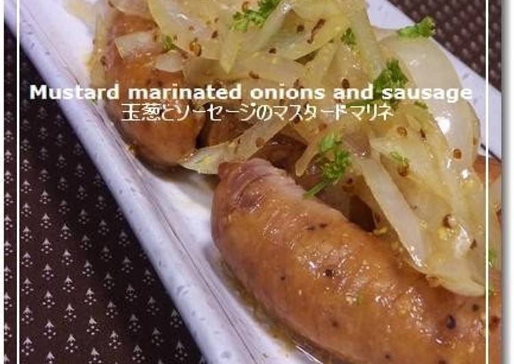 Onion and Weiner Sausage Mustard Marinade
