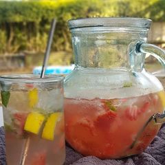 A picture of Watermelon & Strawberry Mocktail.