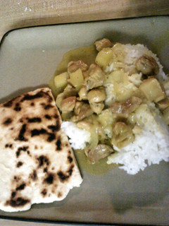 A picture of Amy's Curry Chicken.