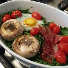 A picture of Spinach breakfast bake.