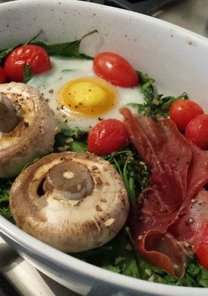 A picture of Spinach breakfast bake.