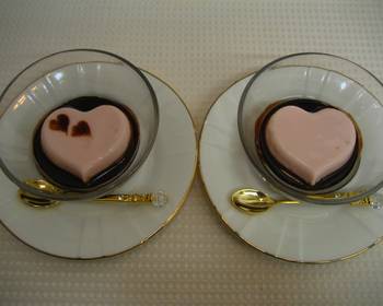 Ultimate Making Recipe Couples Pink Heart Gelatin Dessert For Valentines Day Savory Delicious
