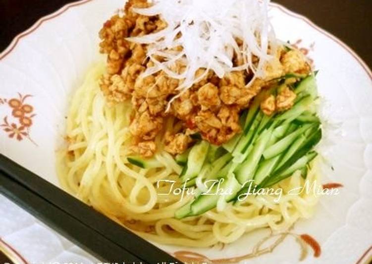 How to Prepare Appetizing Tofu Zhajiangmian (Chinese fried noodles)