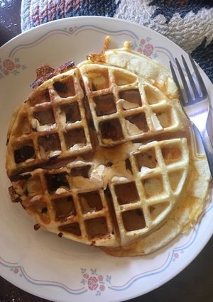 A picture of Cheese waffles.