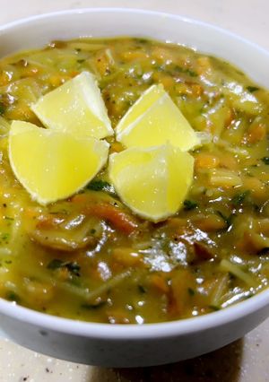 صورة لوصفة شوربة الفطر والجزر