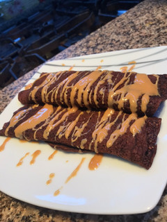 Una foto de Panqueques de avena y chocolate
