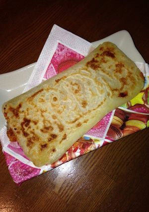 A picture of For Breakfast or a Snack Chewy Ham and Cheese Burritos.