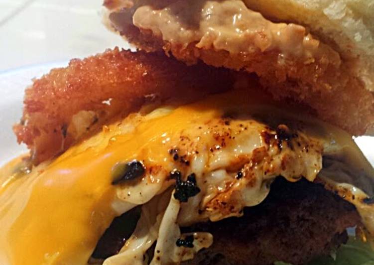 Recipe of Perfect Ray&#39;s&#39; Southwestern Breakfast Burger
