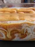 New Tiramisu with Apricot and Greek Yogurt "Cream"