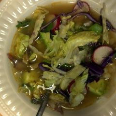A picture of Pollo Posole Rojo.