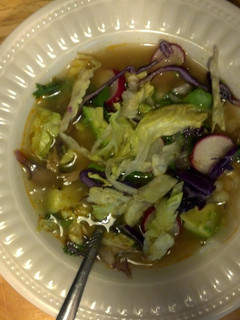 A picture of Pollo Posole Rojo.
