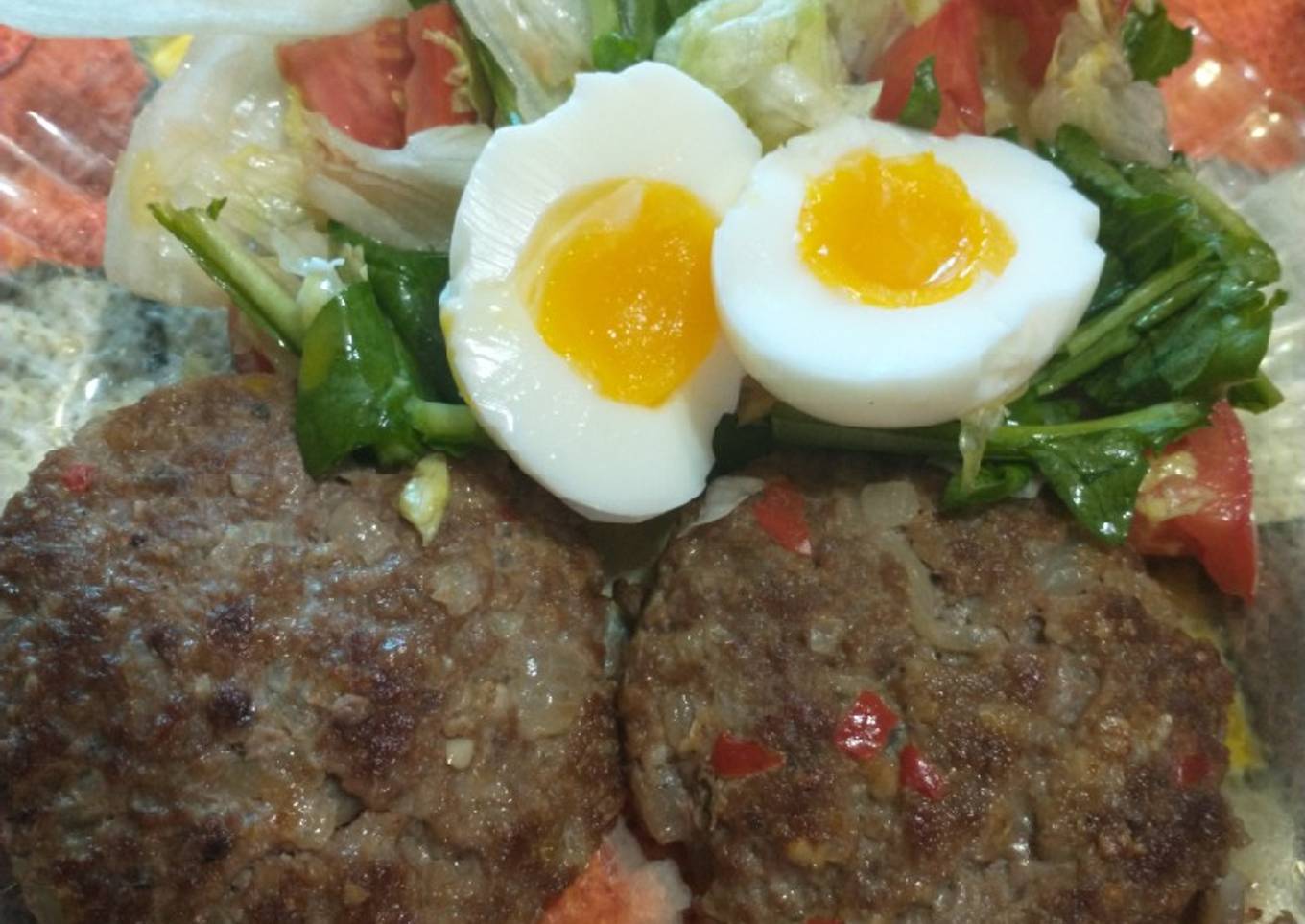 Hamburguesas de carne y avena