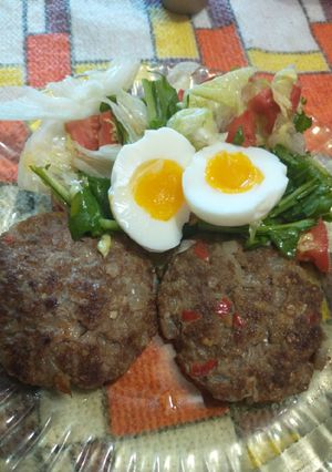 Una foto de Hamburguesas de carne y avena