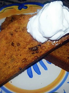 A picture of Pumpkin Walnut Bread.