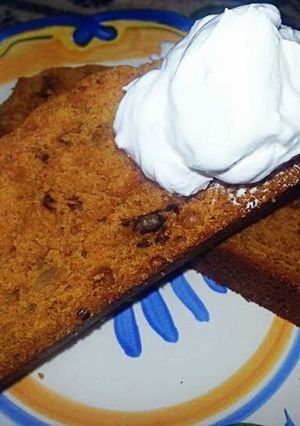 A picture of Pumpkin Walnut Bread.