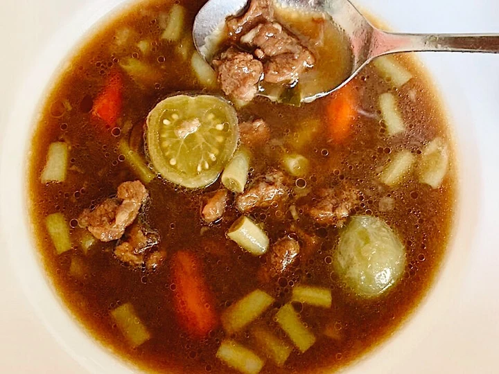 Langkah Mudah untuk Menyiapkan Resep Asem asem daging sapi khas Semarang Anti Ribet, Menggugah Selera