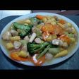 Ca brokoli + jamur merang + putren + wortel