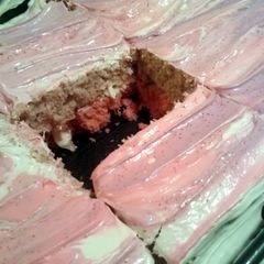 A picture of Amp Energy Drink Double Layer Cake.