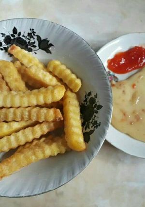 Foto resep Kentang Goreng Saus Keju