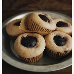 A picture of Muffins with Chestnuts Simmered in their Inner Skins Using Homemade Yeast.