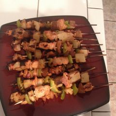 A picture of Chicken Kabobs.