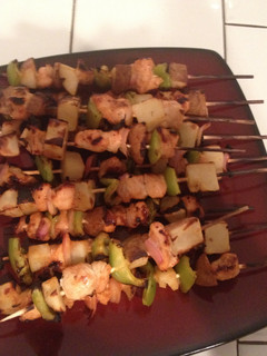 A picture of Chicken Kabobs.