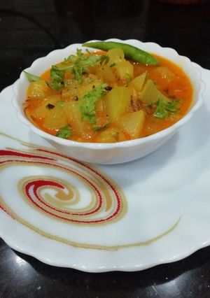 A picture of Lauki Bhaji.