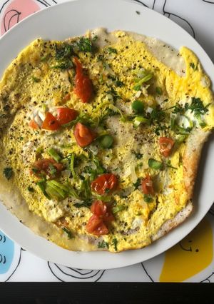 A picture of Dosa with a twist.