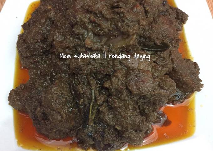 Cara Gampang Menyiapkan Rendang daging sapi, Lezat Sekali