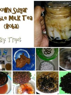 Foto resep Brown Sugar Bubble Milk Tea (Boba) resep anak kos takaran sendok