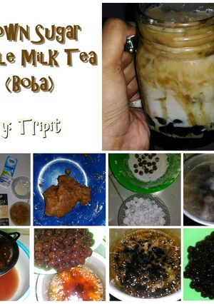 Foto resep Brown Sugar Bubble Milk Tea (Boba) resep anak kos takaran sendok