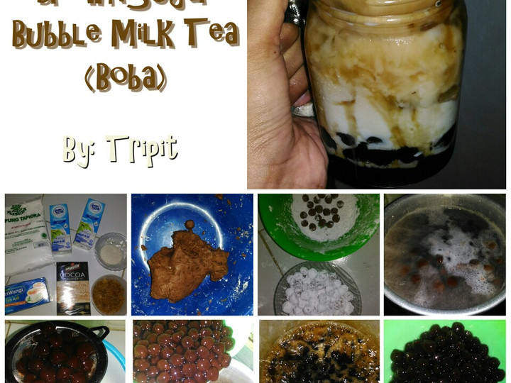 Resep Brown Sugar Bubble Milk Tea (Boba) resep anak kos takaran sendok yang Bikin Ngiler