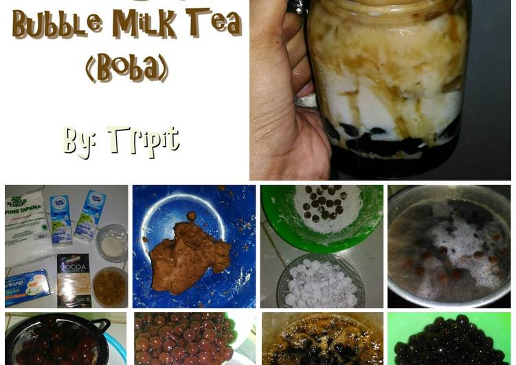 Brown Sugar Bubble Milk Tea (Boba) resep anak kos takaran sendok