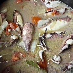 A picture of Squid Adobo (Adobong Squid).