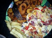 A picture of plantain omelette