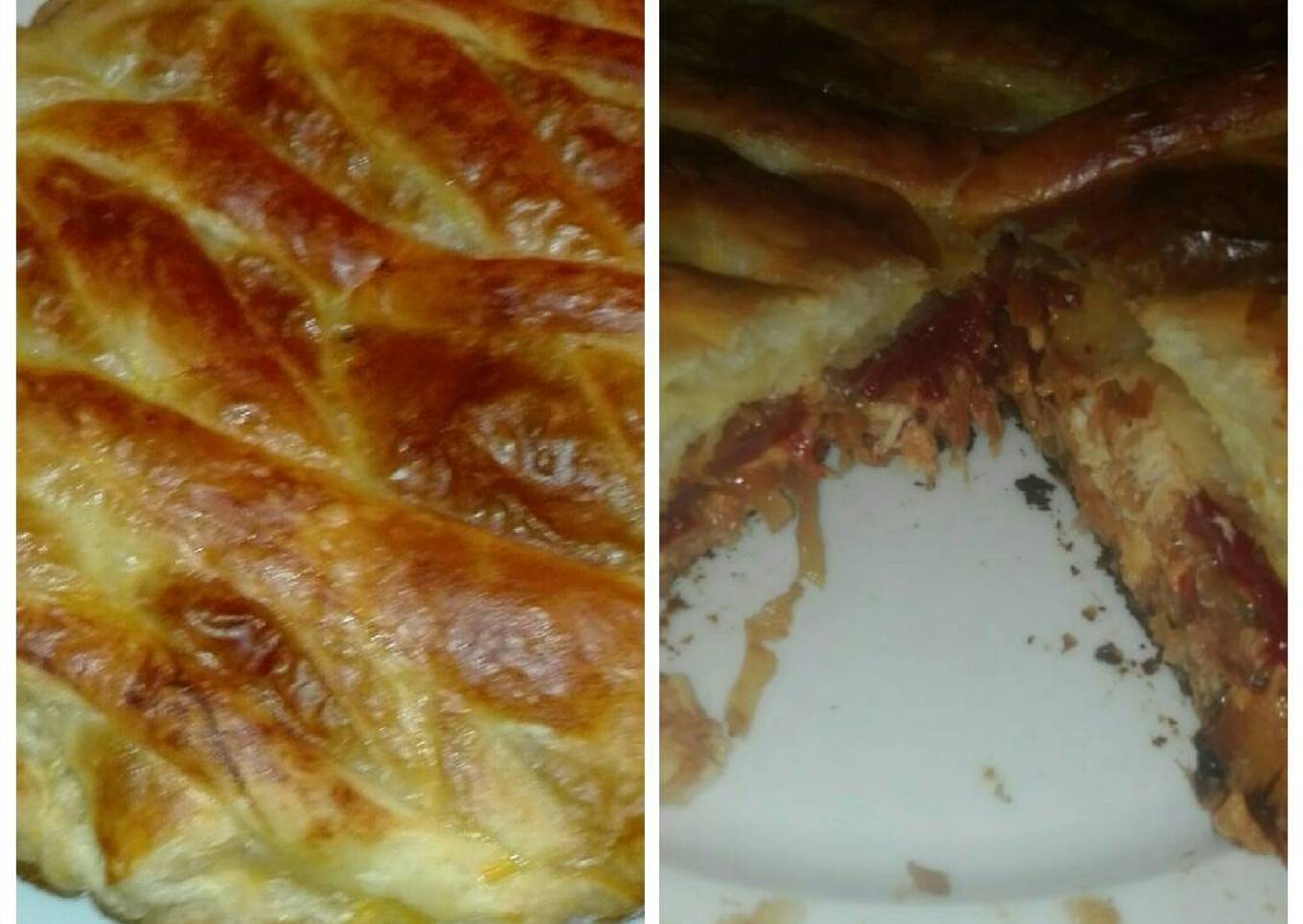 Empanada de hojaldre de pollo asado y atún en la olla gm g