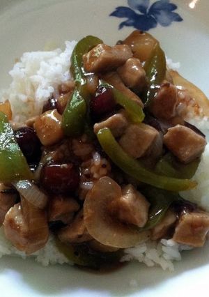 A picture of Cranberry Sweet-and-Sour Pork.
