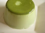 A picture of matcha gelatin
