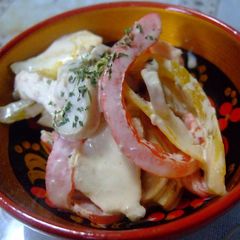 Moscow Salad (Russian Cooking) A picture of Moscow Salad (Russian Cooking).