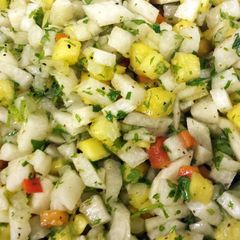 A picture of Pineapple jicama.