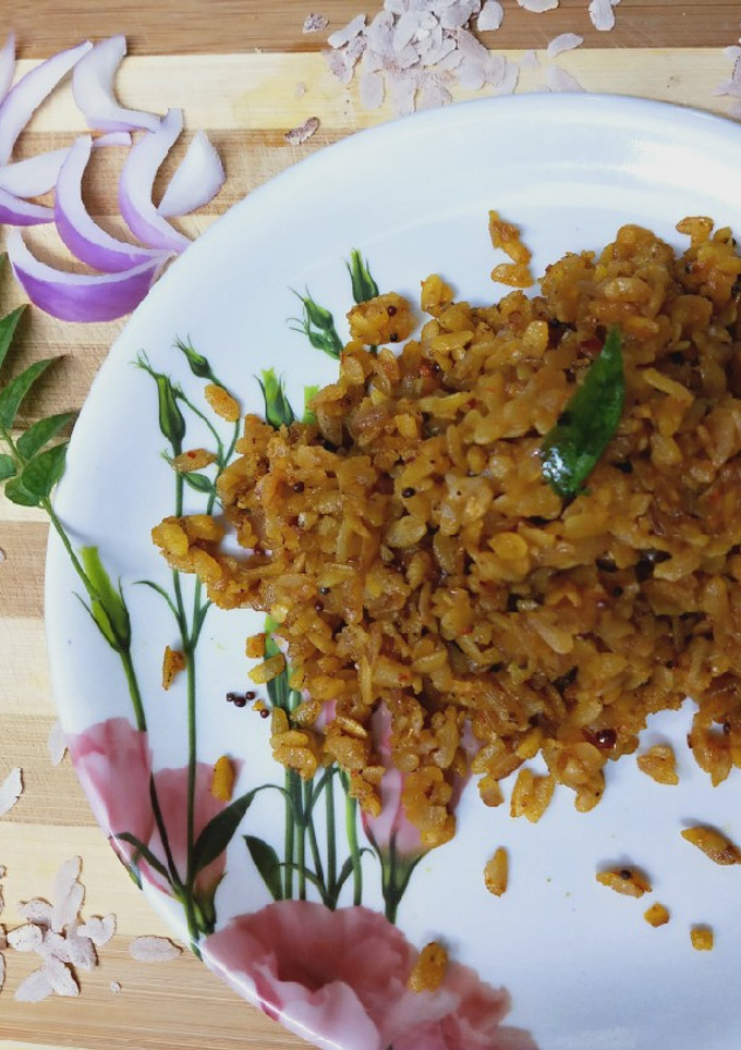 A picture of Simple poha.