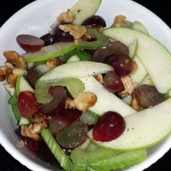A picture of Apple, celery, and grape salad.