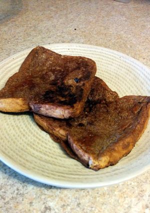 A picture of French toast vegan.