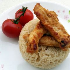 Baked Ginger Chicken And Rice A picture of Baked Ginger Chicken And Rice.