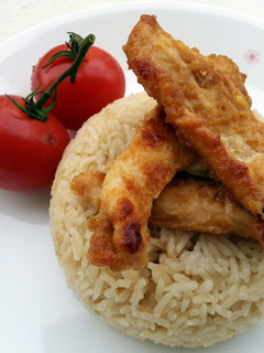 A picture of Baked Ginger Chicken And Rice.
