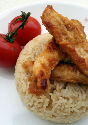 A picture of Baked Ginger Chicken And Rice.