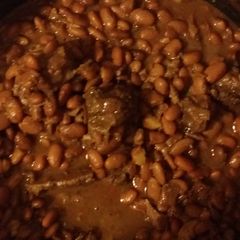 Pinto beans A picture of Pinto beans.
