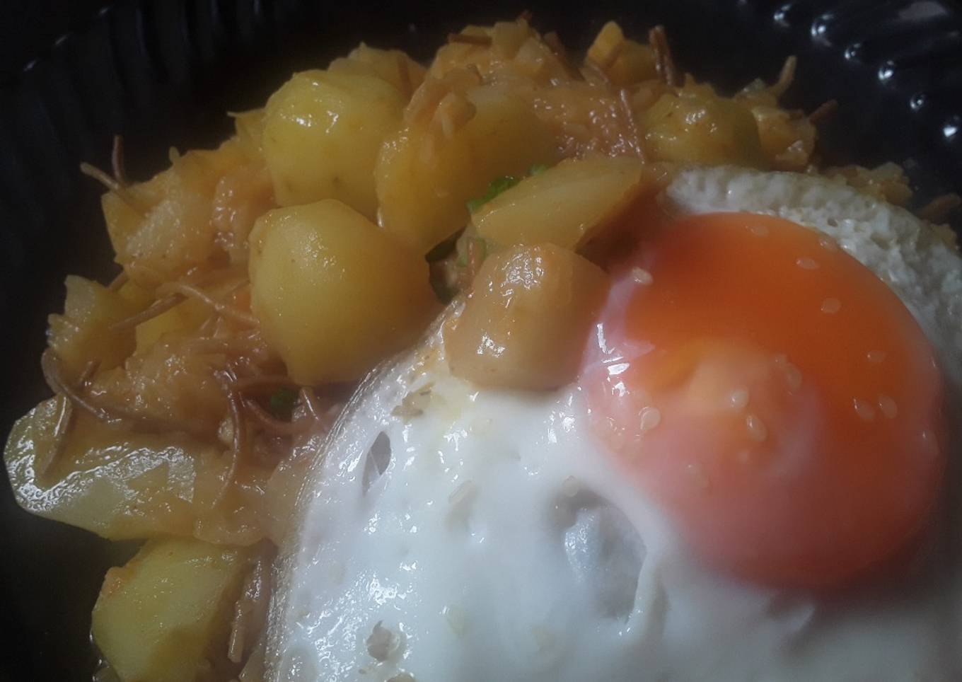 Guiso de Calabaza blanca con papa y fideos!!!🍲🍛🍳